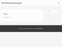 Tablet Screenshot of nachbesprechung.de